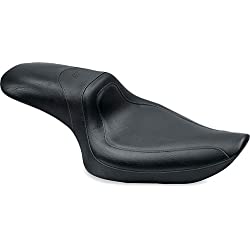 Mustang Motorcycle Seats 76145 Fastback One-Piece Seat for Harley-Davidson Sportster 2004-'21, Original, Black