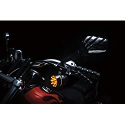 Kuryakyn 6320 Premium ISO Agarraderas para Control de Acelerador de Doble Cable: 1982-2019 Motocicletas Harley-Davidson, Negro Brillante, 1 par