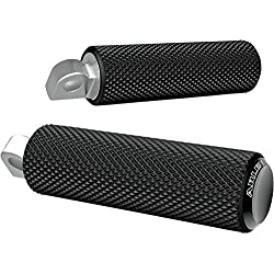 Arlen Ness Fusion Footpegs - Knurled - Black 07-925