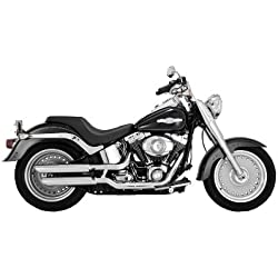 Vance & Hines Twin Slash 3 pulgadas Slip-ons para Harley Davidson 2007-2013 Fatboy Softail modelos