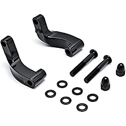 Krator negro espejo reubicación adaptador de extensión Kit para Harley Davidson motocicletas