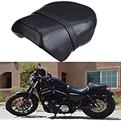 Samger Asiento Cojín de Motocicleta Copiloto Asiento para Harley SportsterXL883L/XL883XL/XL883C/XL883N & Harley-Davidson Sportster 1200N 1200 Nightster (2007-2013)