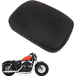 JFG Racing - Cojín para asiento trasero de motocicleta con 8 ventosas para Harley Cruiser Chopper personalizado