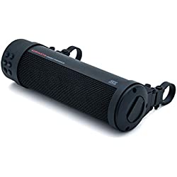 Kuryakyn 2720 MTX Road Thunder - Barra de sonido para motocicleta resistente a la intemperie Plus: altavoces de audio montados en el manillar de 300 vatios con Bluetooth, cargador de alimentación USB,