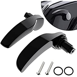 Amazicha Gloss Black Saddlebag Latch Kit Saddle Bag Lifter Compatible for Harley Davidson Touring Street Glide, Electra Glide, Road King, Road Glide, Ultra Limited, FLHR FLHT FLHX FLHTK 2014-2023