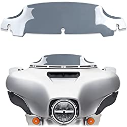 Amazicha 4.5´´ Smoke Tint Windshield Windscreen Wind Splitter 14-later Compatible for Harley Touring Electra Street Glide 2014 2015 2016 2017 2018 2019 2020 2021 2022 2023