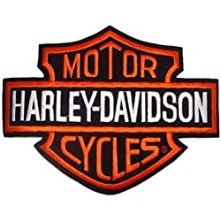 Parche termoadhesivo Harley Davidson Logo Bar&Shield B&S XL Grande 26 x 20 x Chaquetas y chaleco