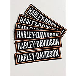 Marel - Parche Harley Davidson termoadhesivo bordado, 9 x 2,5 cm, réplica 1302