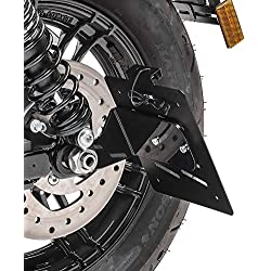 Soporte portamatrículas Lateral S Compatible para Harley Davidson Sportster 883 04-10 Negro