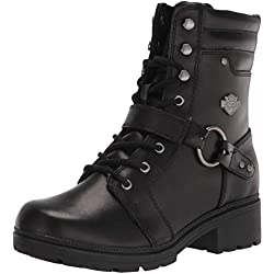 Harley-Davidson Women's Tegan 6´´ Harness Motorcycle Boot, Black, 11