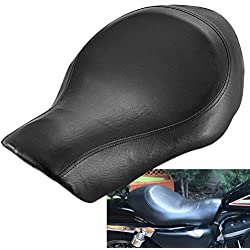 NATGIC Asiento del conductor para motocicleta Harley Sportster Xl 883 1200 2010-2017 - Negro (liso)