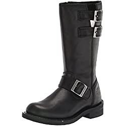 Harley-Davidson Botas de moto Barlyn de 28 cm para mujer, Negro, 39 EU