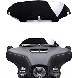 Black 4.5´´ Windshield Windscreen Compatible for 96-13 Harley Davidson Touring Street Glide Electra Glide FLHT FLHTCU Ultra Classic Glide FLHX FLHTK Tri Glide 1996-2013